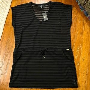 Calvin Klein Swimwear Black Coverup Dress